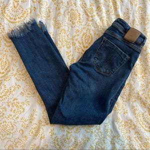 Zara basic jeans, frayed hems